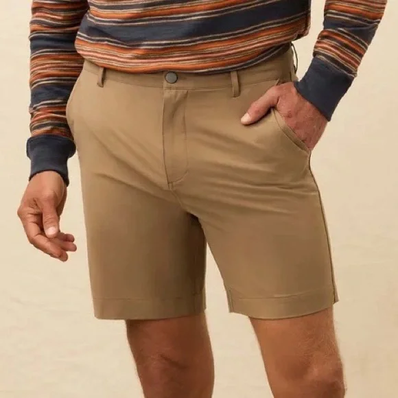 EUC Faherty Island Brown All Day Shorts - Picture 3 of 14